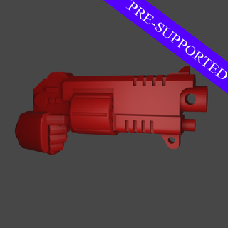 bolt revolver Game grimdark tabletop space marine weapons hammer pistol 3d print model - Mito3D