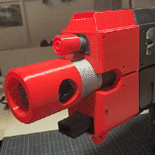 bolter rifle nozzle cover upgrade game 40k bolt boltrifle cosplay marine sci-fi scifi space spacemarine tabletop wargames w40k warhammer toy storm 3d print model - Mito3D