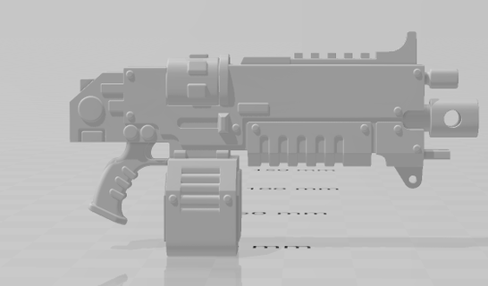 peneira rifles 1 18 escala personalizadas espaço marinho 118 martelo guerra 3d print model - Mito3D