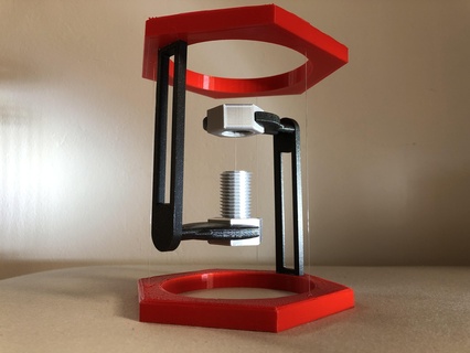 boltnut tensegrity gerginlik 3d Yazdır basılı Sanat 3d print model - Mito3D