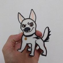 boulon art chien ornement 3d print model - Mito3D
