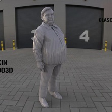 boludos supervisore corpo completo di piedistallo art partecipante l'argentina prendere si ciondolo cronaca tv meme modello 3d obj joacokin 3d print model - Mito3D