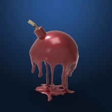 bomb game art toy pump 3d print model - Mito3D