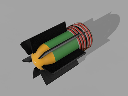 bombear estrondo Grenade 3d print model - Mito3D