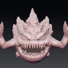 bombe - final fantasy fan art la créature fantasme de fin 3d print model - Mito3D