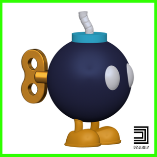 bombe super mario bros funko snes nintendo playstation vengeurs homme araignée homem Aranha Luigi Gameboy Pokémon gamecube 3d print model - Mito3D