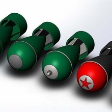 Bombe Sammlung unterstützt erforderlich Spiel Chicago rot Sterne explosiv nuklear Nuke Requisiten 3d print model - Mito3D