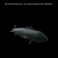 Bombe Treibstoff Gas Panzer Benutzerdefiniert Druckguss rc Modell Kit 1 24 Aoshima revell amt 3d print model - Mito3D