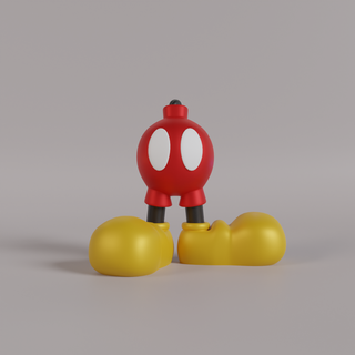 bomba fare pompa Boom patlayıcı dekorasyon ev Mickey 3d print model - Mito3D