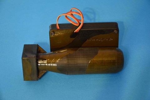 bomba rc servo mg90s ver2 mod veicoli 3d print model - Mito3D