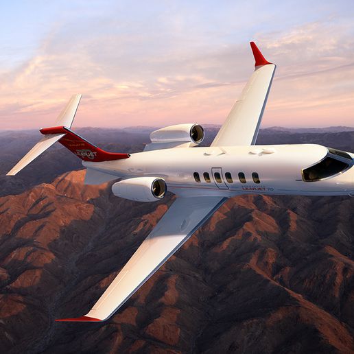 bombardero Learjet 70 3D print model - Mito3D