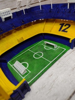 bombonera cancha de boca complete stadium mouth court soccer messi argentina 3d print model - Mito3D