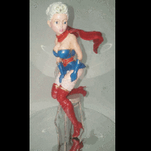 bombshell pinups 01 supergirl- sparx art dc comics nude pose muscular sexy girl woman boobs scifi fantasy female supergirl vargas forties pin up bombshells 3d print model - Mito3D