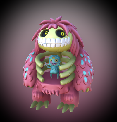 bona petite my chantant monstres art monstruo monstre monstrueux juego poupée juguete 3d print model - Mito3D