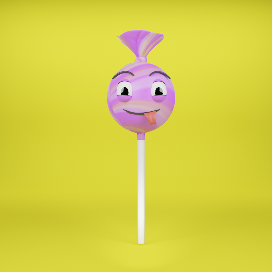 bonbon earrings palette sweet toon caricature popsicle bar 3D print model - Mito3D