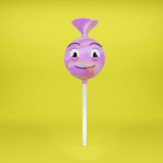bonbon boucles d'oreilles palette doux toon caricature popsicle bar 3d print model - Mito3D
