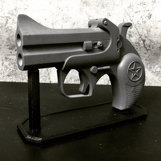 bond arms gun - john wick's art game l short arm decor hand-gun gun-hand toys cosplay glock colt pisto 3D print model - Mito3D