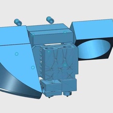 Bondtech bmg x2 40 mm soğutma hayran kanal montaj terk edilmiş kimera Hazırlanmış Hotend 3d_printer_parts 3d print model - Mito3D
