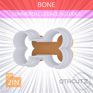 kemik kurabiye kesici 2in 51cm fondan kalıbı Cortador galletalar biscoito Kurabiye ticari kullanım Ayarlamak temel şekil köpek yavrusu iskelet 3d print model - Mito3D
