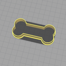 bone dog - cookie cutter 3d print model - Mito3D