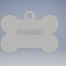 bone dog collar various animal key ring necklace caricatures smart life 3d print model - Mito3D