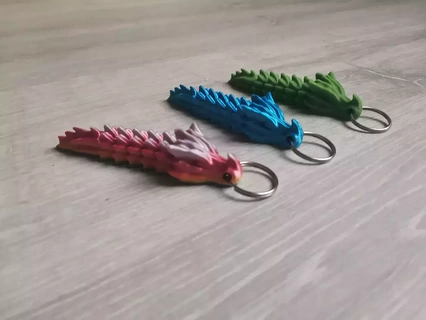 bone dragon keychain 3d print model - Mito3D