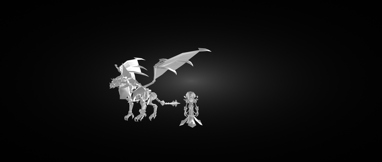 OS dragon fantaisie sorcier 3d impression stl jouet modèle anime 3d print model - Mito3D