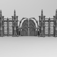 osso paredes martelo guerra orks wagh waaagh barricada 40k terreno modelo jogos tampo mesa 3d print model - Mito3D