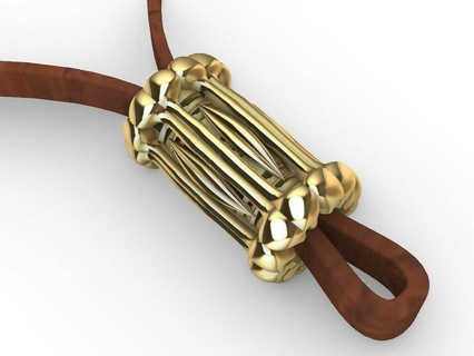 bones terminal terminal bones necklaces separator leather bones necklaces separator leather  3d print model - Mito3D