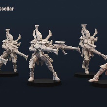 bonevengers squad sergeant options game eldar aeldari iyanden w40k wh40k miniatures mini 28mm tabletop 3d print model - Mito3D
