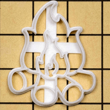 la hoguera del cortador de galleta herramienta fogata cookie sharp pastelería 3d print model - Mito3D