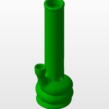 bong dritto gadget Fumo erba acqua tubo marijuana ganja 3d print model - Mito3D