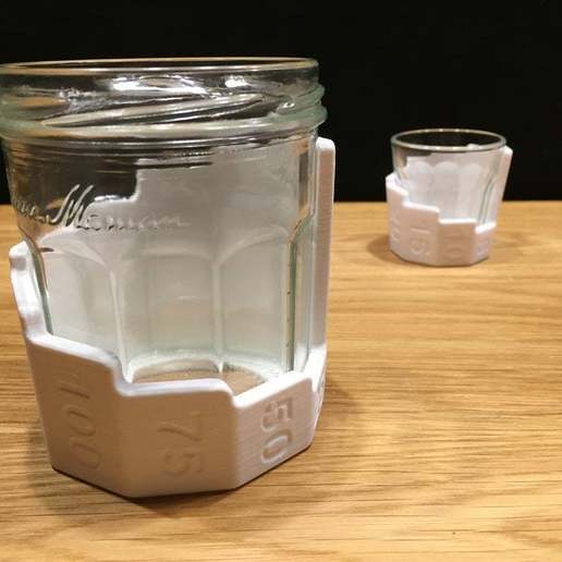 bonne maman medição manga cozinha ferramenta copo upcycling kitchen_dining 3D print model - Mito3D