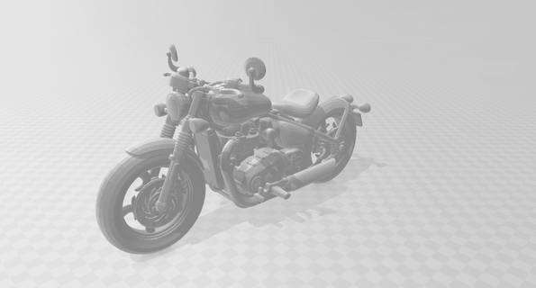bonneville bobber bicicletta pressofuso giocattoli hotwheels ciclo trionfo 3d print model - Mito3D