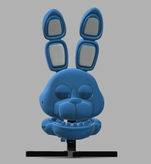 bonnie - aniamtronic head fnaf toy animatronics five nights freddy's freddy fazbear girl fnafs 3d print model - Mito3D