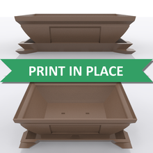 bonsai maceta bandeja impresión sitio apoya bonzai plantador platillo fácil hermoso 3d print model - Mito3D