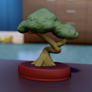 bonsai árvore decorativo 3d impressão decoração plantar plantador oleiro Panela natureza presente idéia presentes arte réplica falso 3d print model - Mito3D