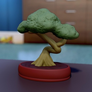 bonsai ağaç dekoratif 3d Yazdır dekor bitki ekici çömlekçi tencere doğa hediye fikir Hediyeler Sanat kopya sahte 3d print model - Mito3D