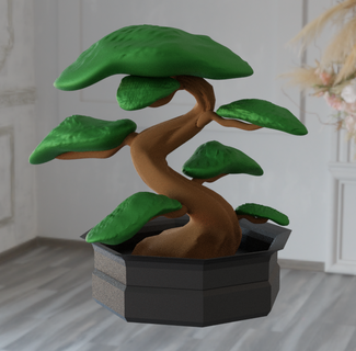bonsaï arbre imprimable modèle 3d 3d print model - Mito3D