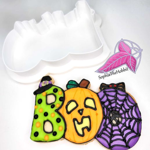 boo cookie cutter free3dstl halloween prop scary sophiathehobbit kitchen dining 3D print model - Mito3D