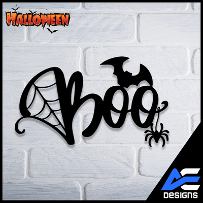 boo halloween mauer kunst dekoracion de pared hogar gratis decoraci wandgemälde arte trabajo umgebung cuadro gruslig 3d print model - Mito3D