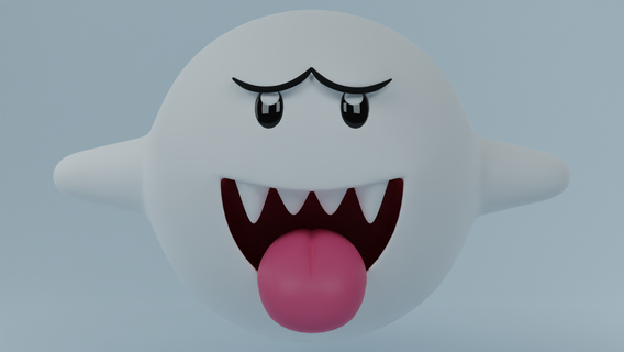 boo Mario luigi Principessa pesca bowser rospo fantasma fungo nintendo 3d print model - Mito3D