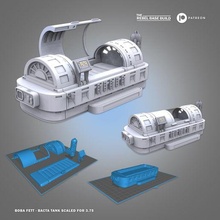 kitap Boba fett bakteri tank diyorama oyun star savaşlar minyatürler tvc 3d print model - Mito3D