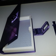 prenota casella di spada cerniera strumento bookbox libri box utensili scatole 3d print model - Mito3D