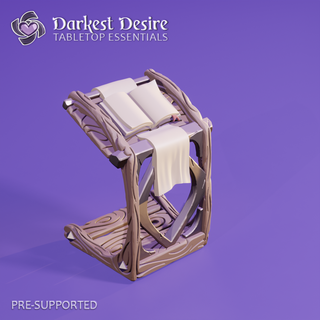 book pedestal lotr scenery terrain boardgame interior fantasy wargaming rpg dungeons dragons dnd d&d scatter tabletop roleplaying furniture library magic books 3d print model - Mito3D