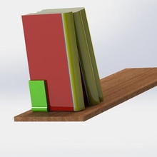 book portal home bracket bookseller backing 3d print model - Mito3D
