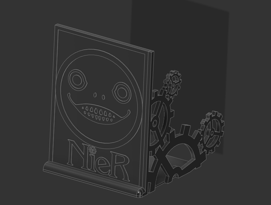 book stand nier automata stylized game 3d print model - Mito3D