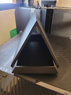 libro In piedi rimovibile vassoio casa titolare supporto triangolo 3d print model - Mito3D