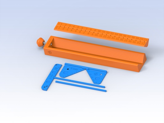 relieur ensemble perforation berceau coin coupeur spacer 3 mm pre stitch modèle prédécoupé 3d print model - Mito3D