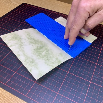 ciltçilik şablon a5 10 mm düz dur delik yumruk katlama yazı tahtası köşe kesici cetvel din zımba şerit araç kitap örtmek kılıf 3d print model - Mito3D